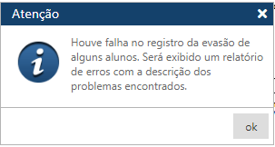 AW-Interface-Registro-Escolar-Registro-Evasao - Msg Falha-Evasao