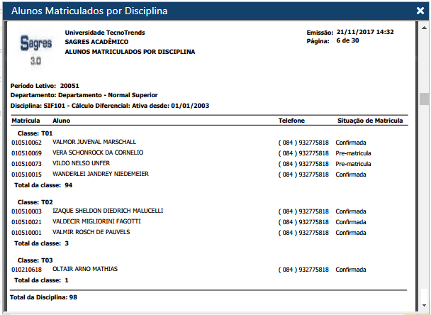 AW-Relatorio-Matricula-Alunos-Matriculados-por-Disciplina - Exemplo-p Classe