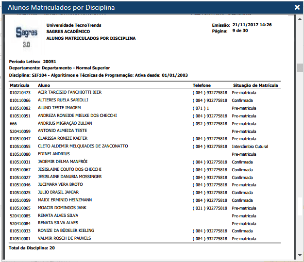 AW-Relatorio-Matricula-Alunos-Matriculados-por-Disciplina - Exemplo