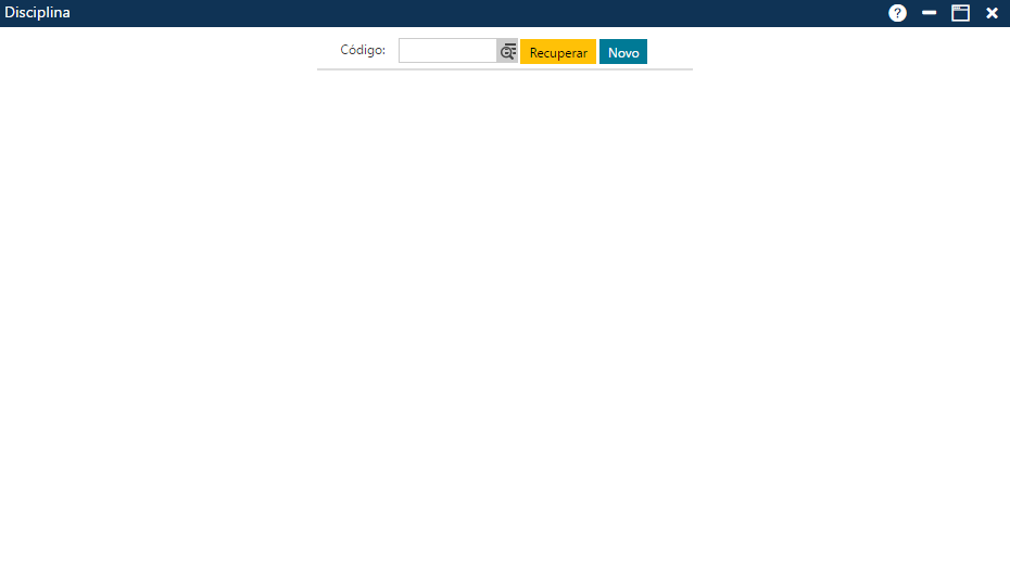 AW-Secretário-Cadastro-Currículo-Disciplina-tela inicial