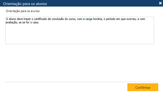 AW-Secretário-Cadastro-Curso-Pasta Currículo-Detalhes-Pasta Ativid Complement-OrientaAluno