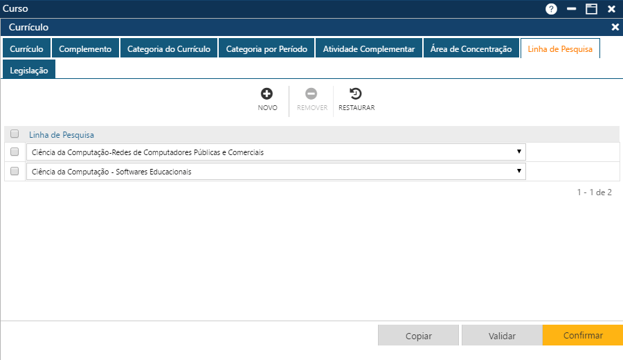 AW-Secretário-Cadastro-Curso-Pasta Currículo-Detalhes-Pasta Linha de Pesquisa 2
