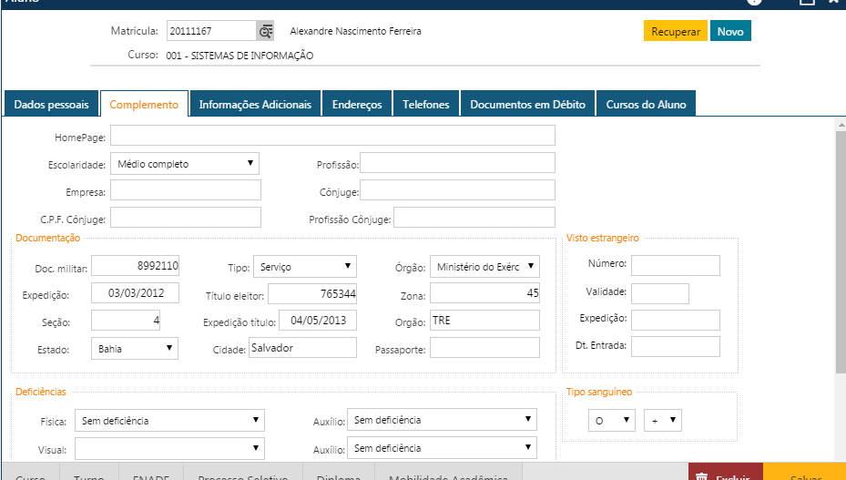 AW-Secretário-CadastroAluno - Pasta Complemento