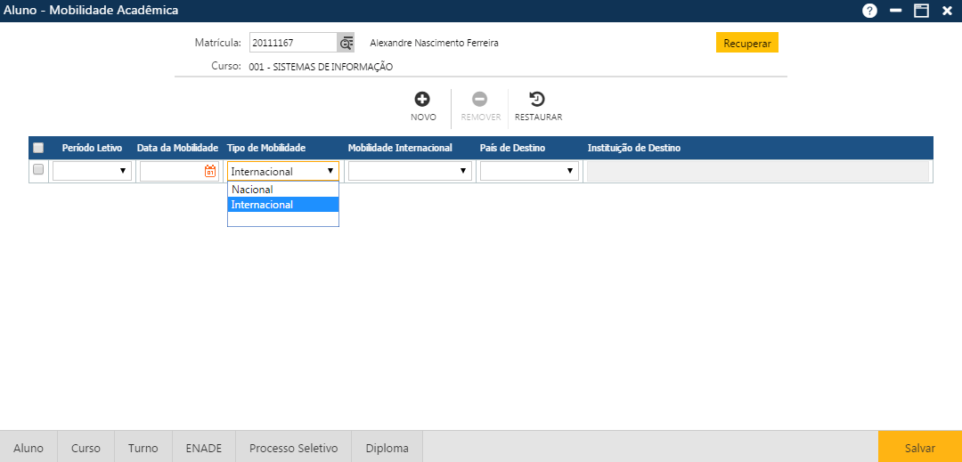 AW-Secretário-CadastroAluno - Pasta MOBILIDADE ACADÊMICA