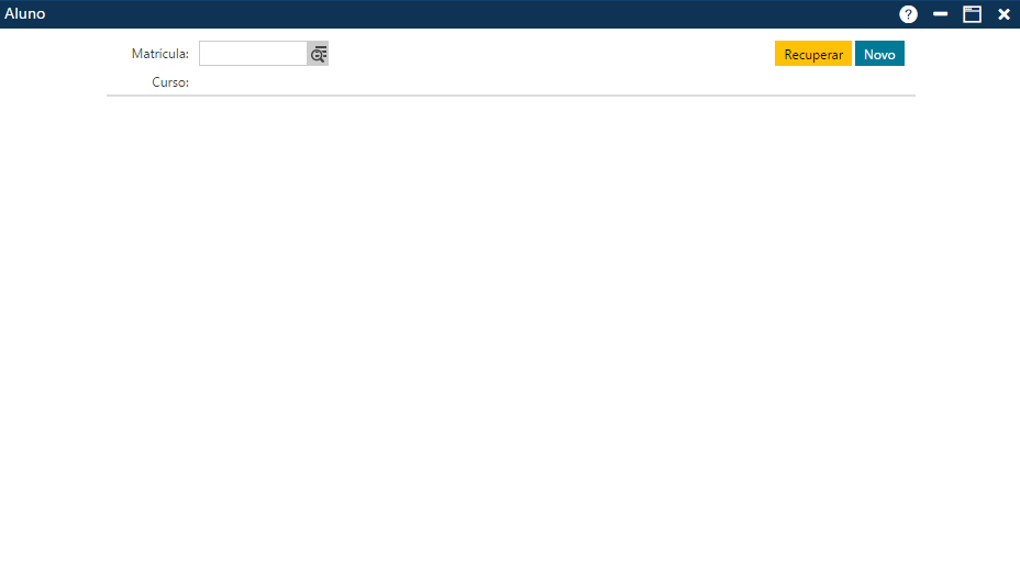 AW-Secretário-CadastroAluno - Tela inicial