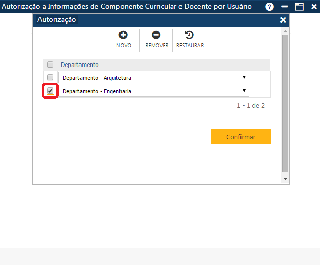 AW-Secretário-Tabela-Autorização-Info de Comp Cur e Doc por Usuário-Preparando Exclusão
