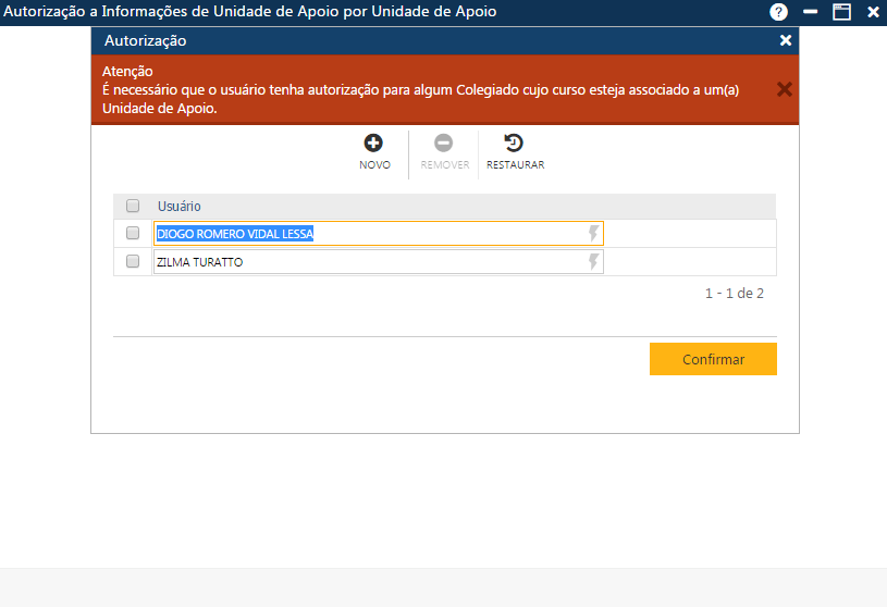 AW-Secretário-Tabela-Autorização-Informações de Unidade de Apoio por Unid Ap-ERRO autor