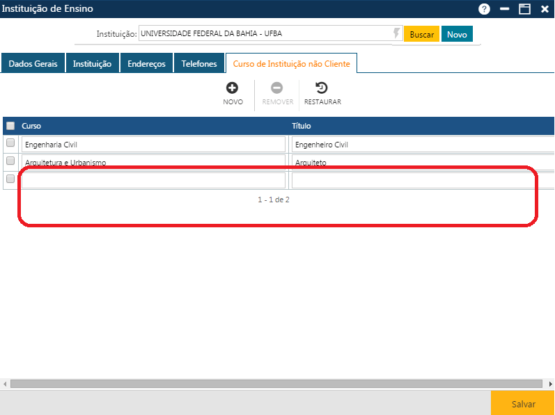 AW-Secretário-Tabela-Institucionais-Instituição de Ensino-Pasta Curso Instituição não Cliente-Inc