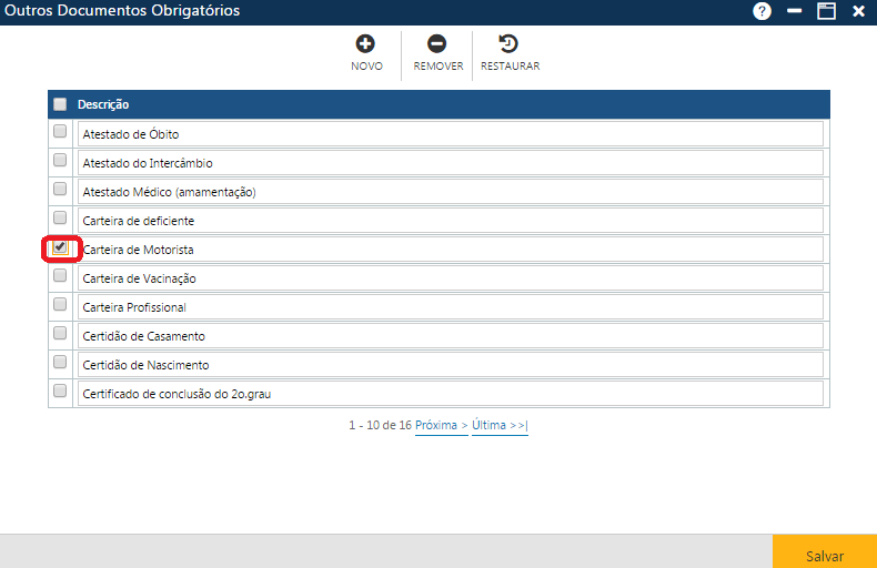 AW-Secretário-Tabela-Outros-Outros documentos obrigatórios-Prepando exclusão