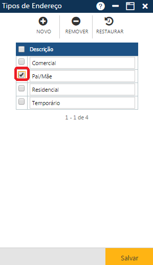 AW-Secretário-Tabela-Outros-Tipo de Endereço-Preparando uma exclusão