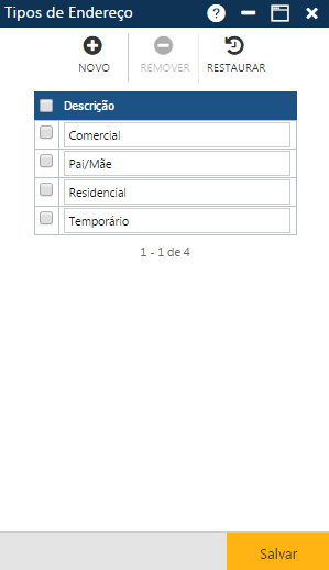 AW-Secretário-Tabela-Outros-Tipo de Endereço