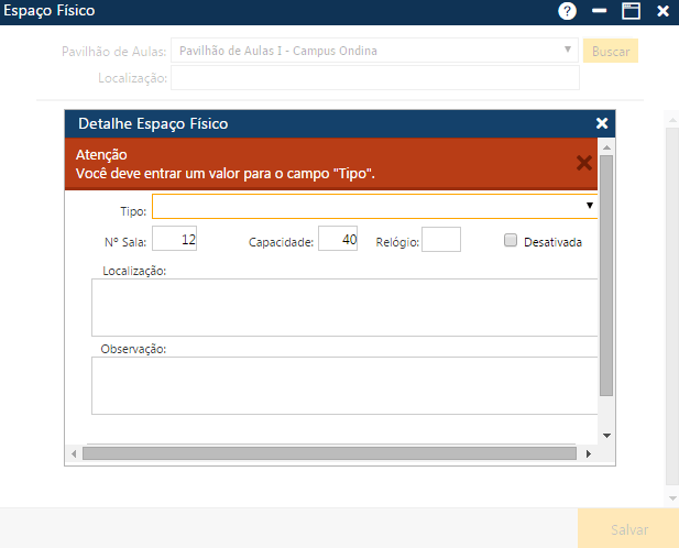 AW-Secretário-Tabela-Planejamento-Espaço Físico-ERRO
