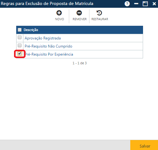 AW-Secretário-Tabela-Planejamento-Regras para exclusão de propostas de matrícula-Preparando exclusão