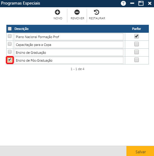 AW-Secretário-Tabela-Programas Especiais-Excluindo