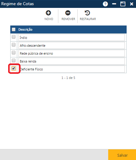 AW-Secretário-Tabela-Registro Escolar-Regime de Cotas-Preparando uma exclusão