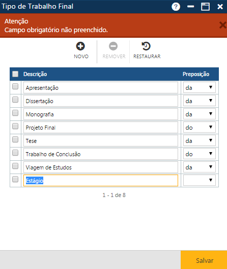 AW-Secretário-Tabela-Registro Escolar-Tipo de Trabalho Final-ERRO