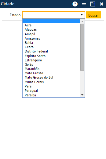 Acadêmico WEB-Secretário-Tabela-Outros-Cidades- Opções de Estado