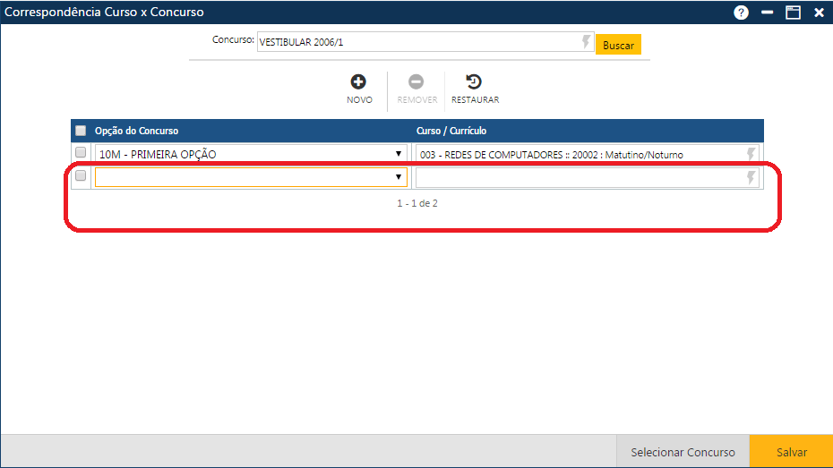 Acadêmico-WEB-Secretário-Tabela-Outros-Correspondência Curso X Concurso - Preparando inclusão