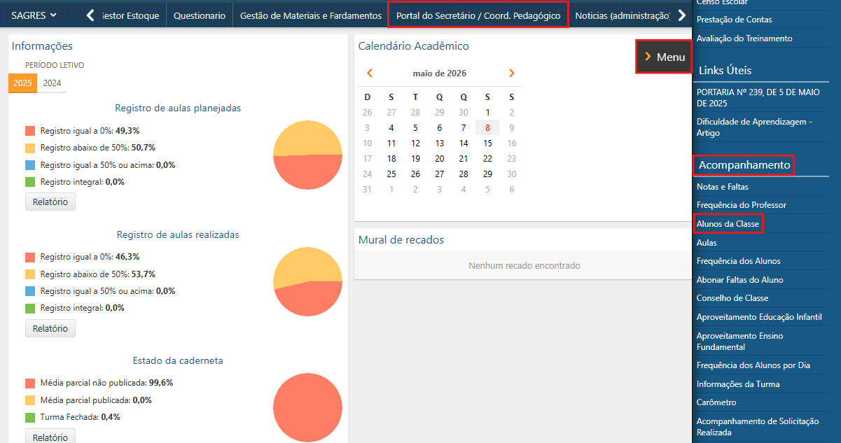 Alunos-da-Classe-Ensino-Basico-Menu-de-Acesso