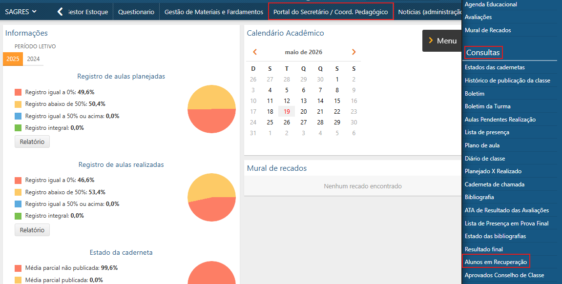 Alunos-em-Recuperacao-Menu-de-Acesso