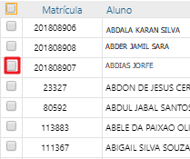 CW-Relatório-Aluno-Impressão do Histórico Escolar - Visualizar Alunos - Seleção de Aluno