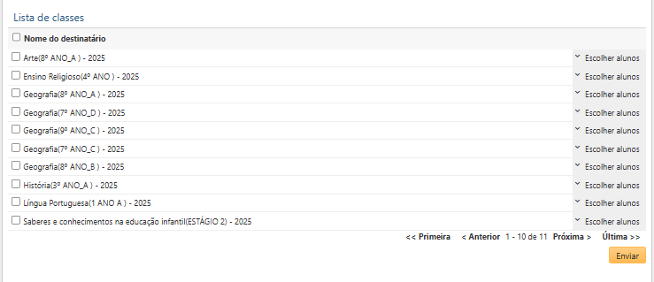 Cadastrar-Recados-Perfil-do-Professor-Campo-Lista-de-Classes