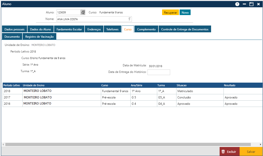 Cadastro-Aluno-Pasta-Curso Cadastro-Aluno-Pasta-Curso