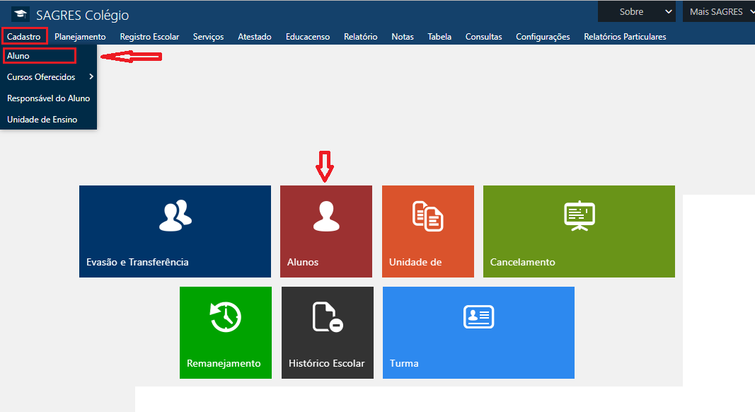 Cadastro-Aluno-menu Cadastro-Aluno-menu
