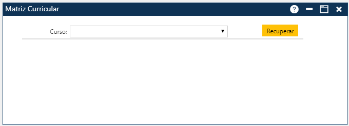 Cadastro-Cursos-Oferecidos-Matriz-Curricular-Tela Inicial