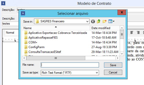 Cadastro-Modelo-Contrato-registro-Exportar-Selecionar-arquivo