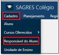 Cadastro-Responsável-Menu Cadastro-Responsável-Menu