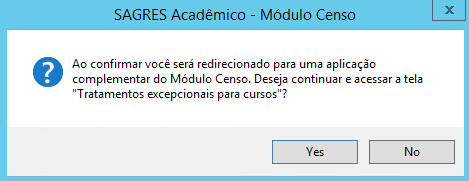 Tratamentos Excepicionais para Cursos - Mensagem de Atenção