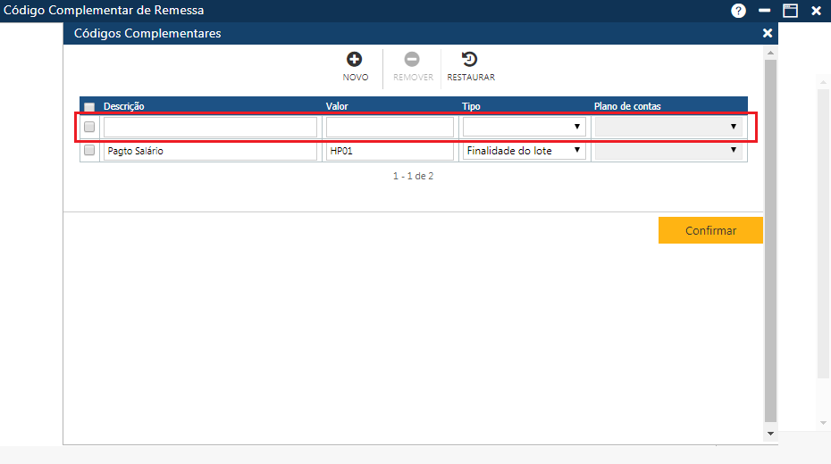 Codigo-complementar-de-remessa-Janela-Codigos-Complementares-Novo