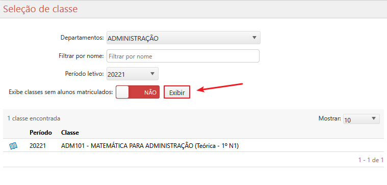 DW-Prontuario-do-aluno-ensino-superior-exibir-classes-cadastradas