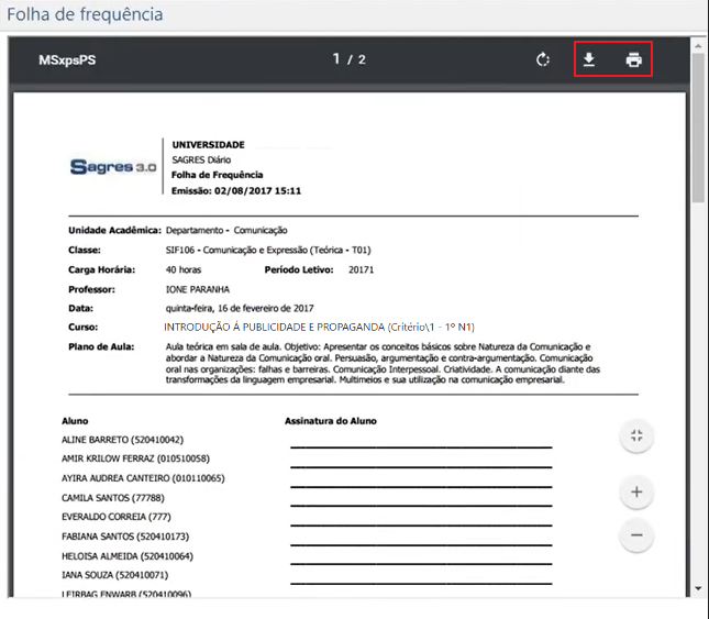 DW-acompanhamento-aulas-tela-folha-de-frequencia-relatorio-gerado-1