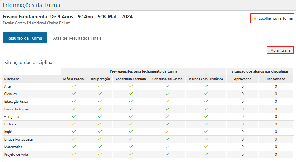 DW-acompanhamento-informacoes-da-turma-tela-interface-inicial-turma-selecionada-interface-informacoes-de-turma-botoes-apresentados