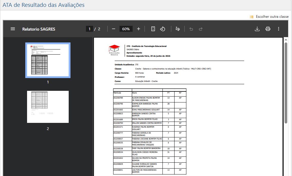 Diaria-Consultas-Ata-de-resultados-das-avaliacoes-relatorio-gerado