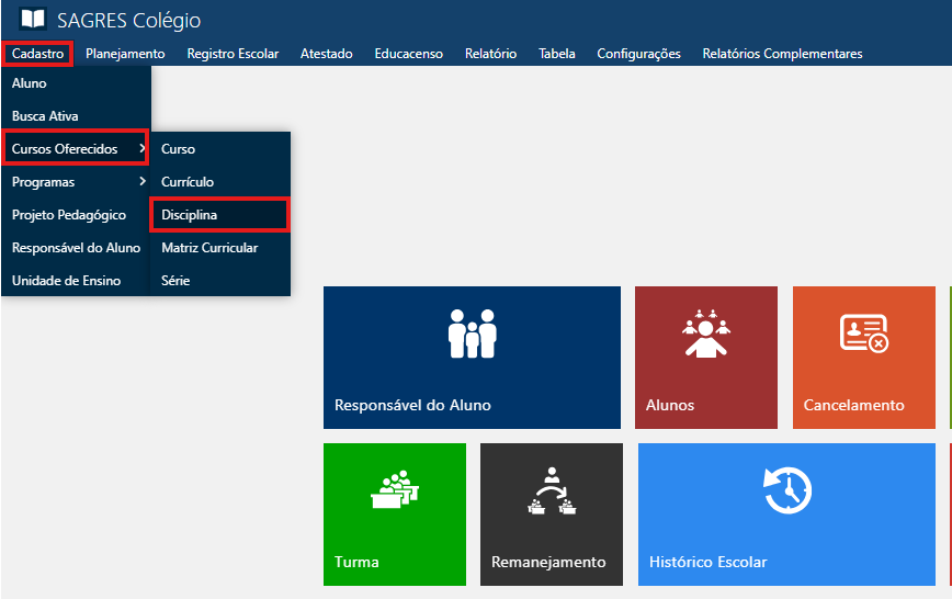 Disciplina-Menu-de-Acesso