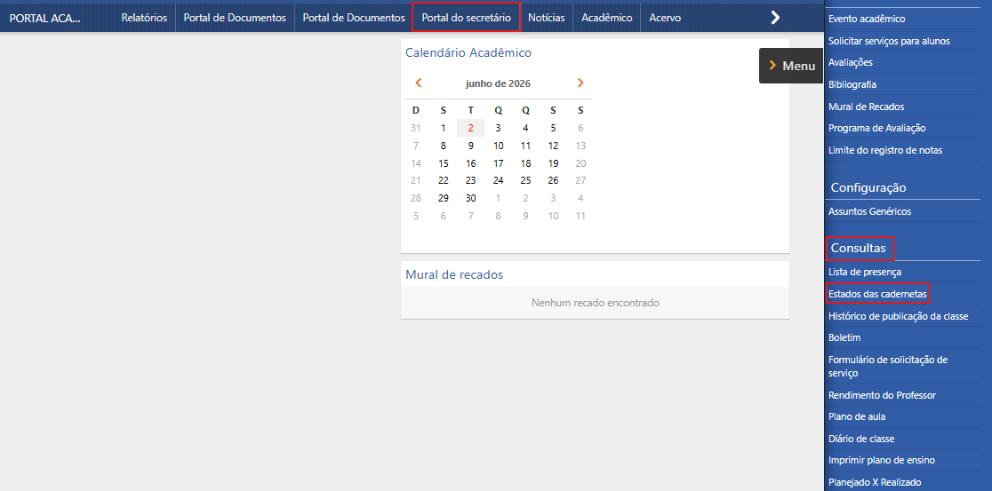 Estado-das-Cadernetas-Menu-de-Acesso