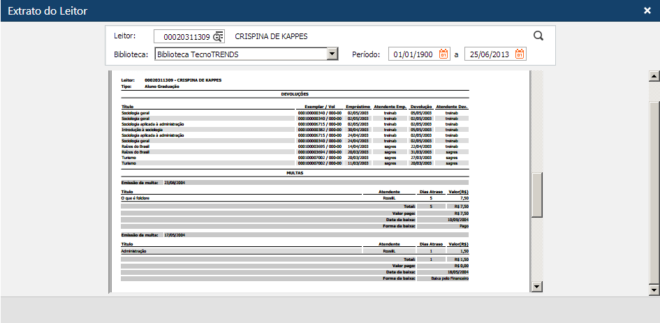Exemplo-de-Relatorio-Extrato-do-leitor-Devolucoes-e-Multas