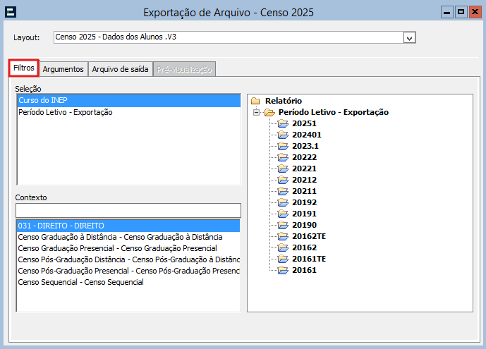 Exportacao-de-Arquivo-pasta-Filtros