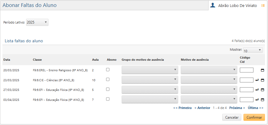 Faltas-do-Aluno-Interface-Inicial