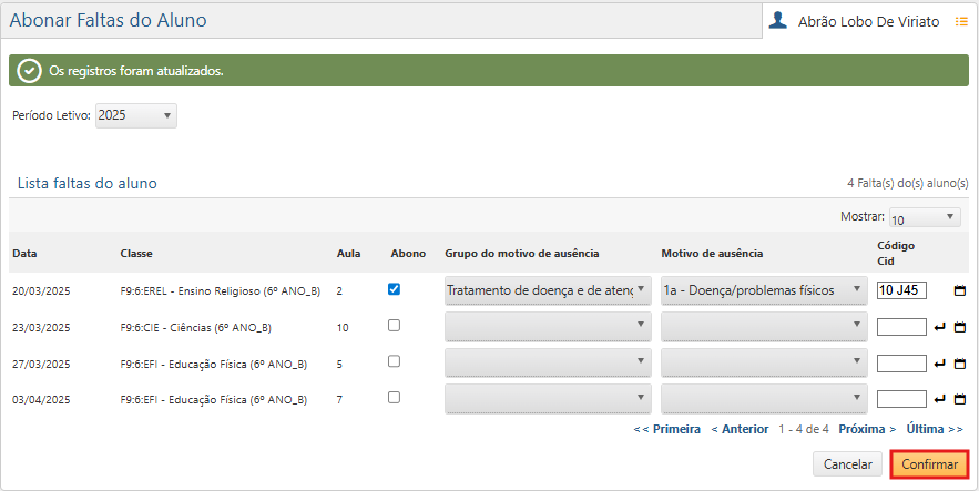 Faltas-do-Aluno-O-registro-foi-atualizado
