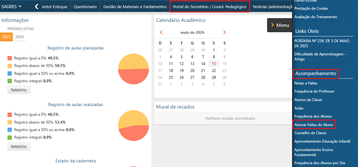 Faltas-do-Aluno-Perfil-do-Secretario-Menu-de-Acesso