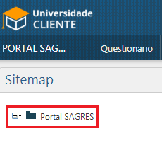 Gerenciamento do Portal - SiteMap