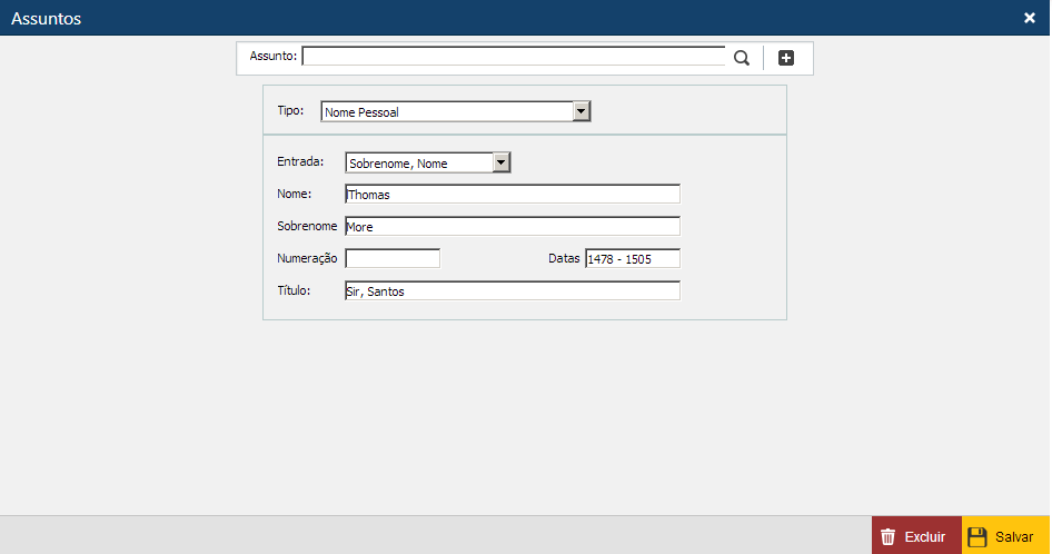 Interface-Assunto-Nome-Pessoal