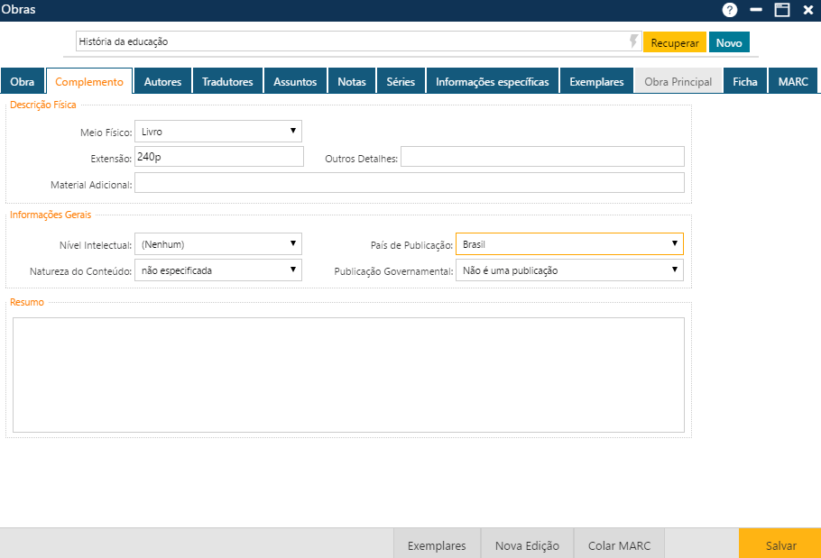 Interface-Catalogacao-Obras-Pasta-Complemento Interface-Catalogacao-Obras-Pasta-Complemento