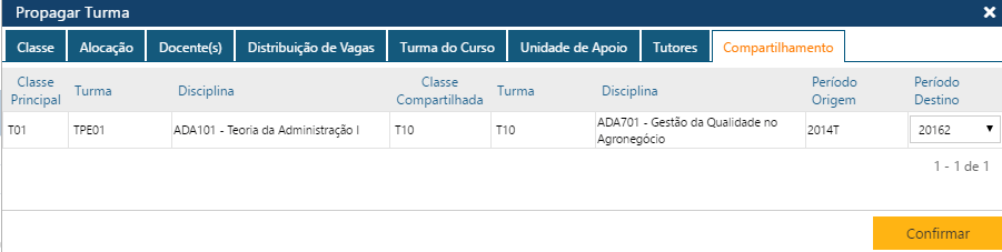 Interface Detalhe Propagar Turma-Pasta Compartilhamento