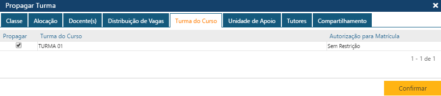 Interface Detalhe Propagar Turma-Pasta Turma do Curso