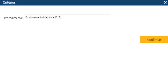 Interface Escalonamento-Critérios-Livre